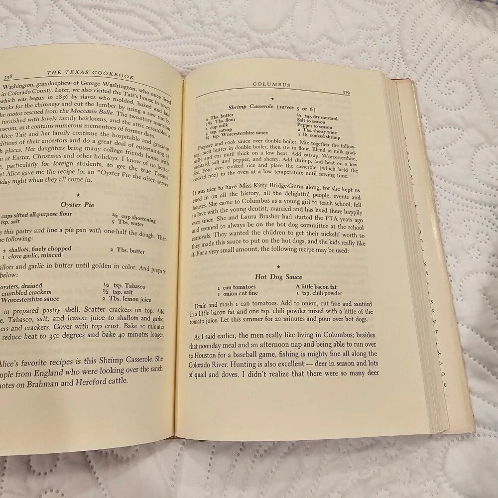 Vintage The Texas Cookbook By Mary Faulk Koock 1965 Hardcover First Edition